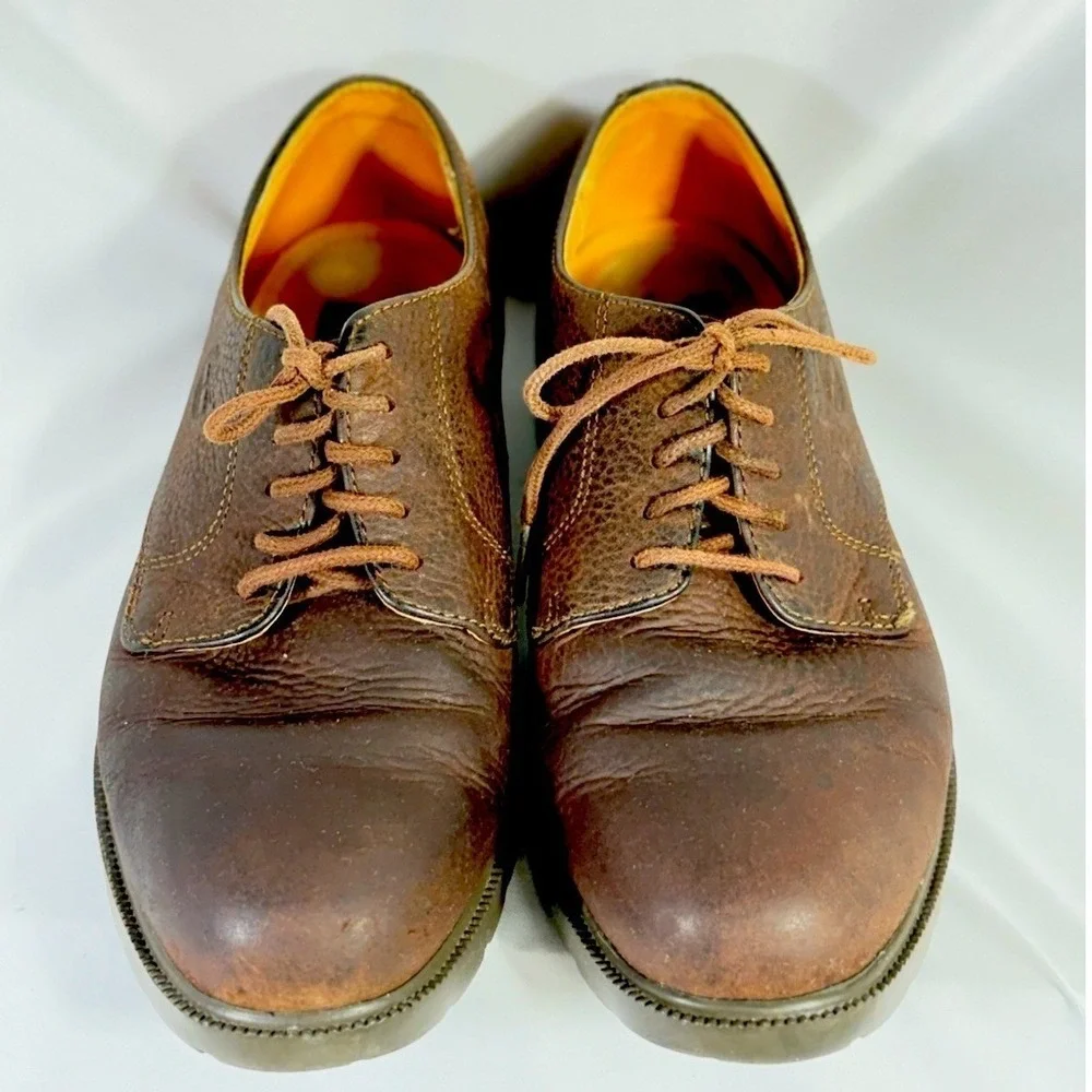 Timberland Waterproof Oxford Shoes Brown Leather Lace Up Mens 7 M 96080